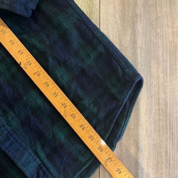 Pendleton Blue Plaid Buttonup 100% Virgin Wool ‎ Men Medium Bin G-19 - Picture 4 of 6